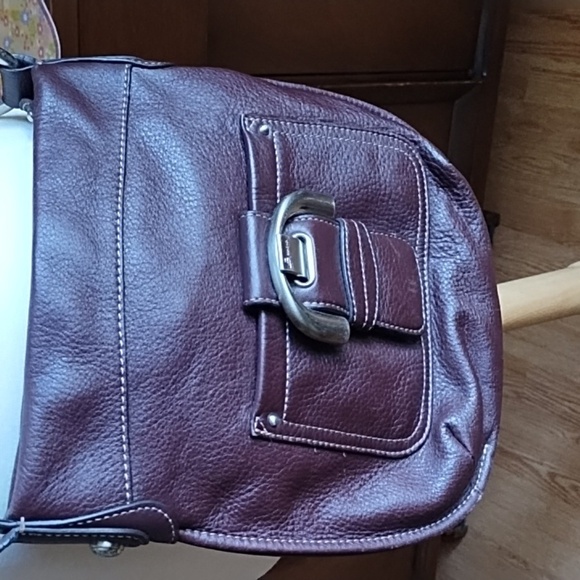 B Makowsky brown leather Crossbody bag - Picture 1 of 10